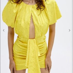 Yellow For Love and Lemons revolve Fiji Dress